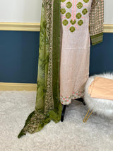 Indian Cotton Stitched Embroidery Suit Ready To Ship