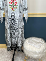 Indian Cotton Stitched Embroidery Suit Ready To Ship