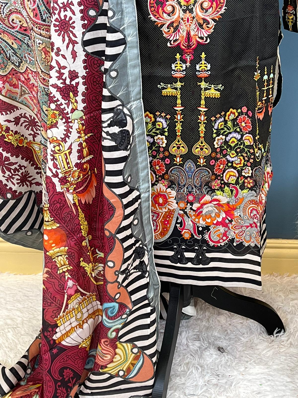 Pakistani Stitched Embroidered luxury lawn Dresses Ready To Ship