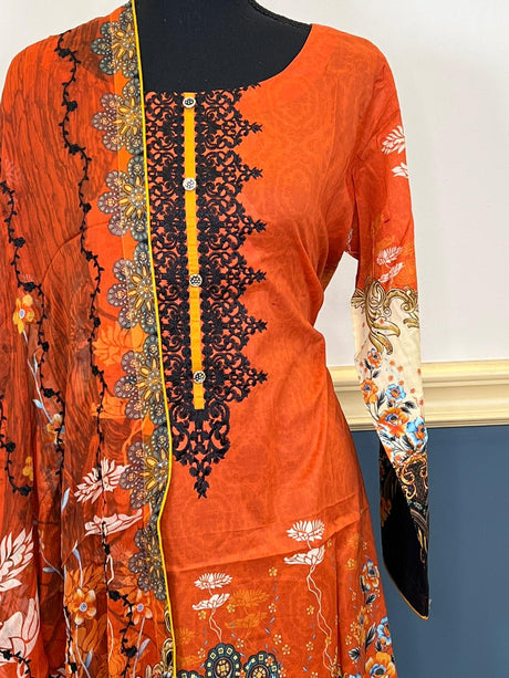 Pakistani Stitched Embroidered luxury lawn Dresses Ready To Ship