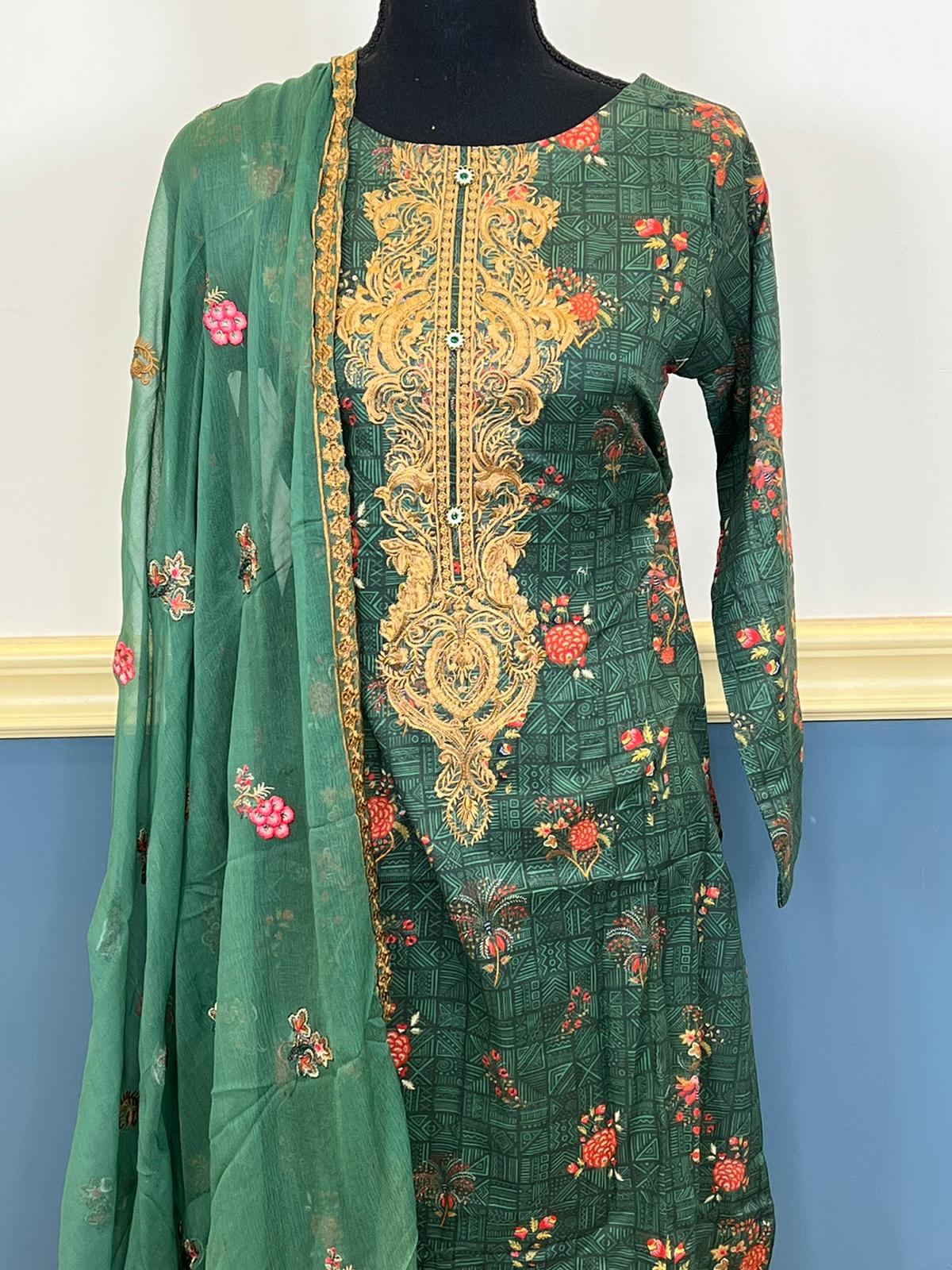 Pakistani Stitched Embroidered luxury lawn Dresses Ready To Ship