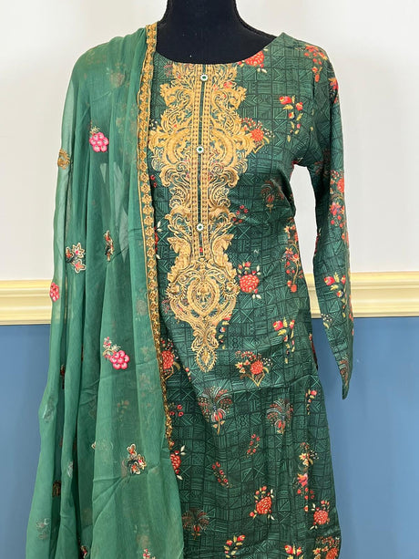 Pakistani Stitched Embroidered luxury lawn Dresses Ready To Ship