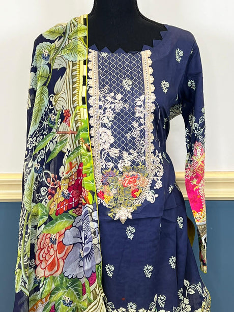 Pakistani Stitched Embroidered luxury lawn Dresses Ready To Ship