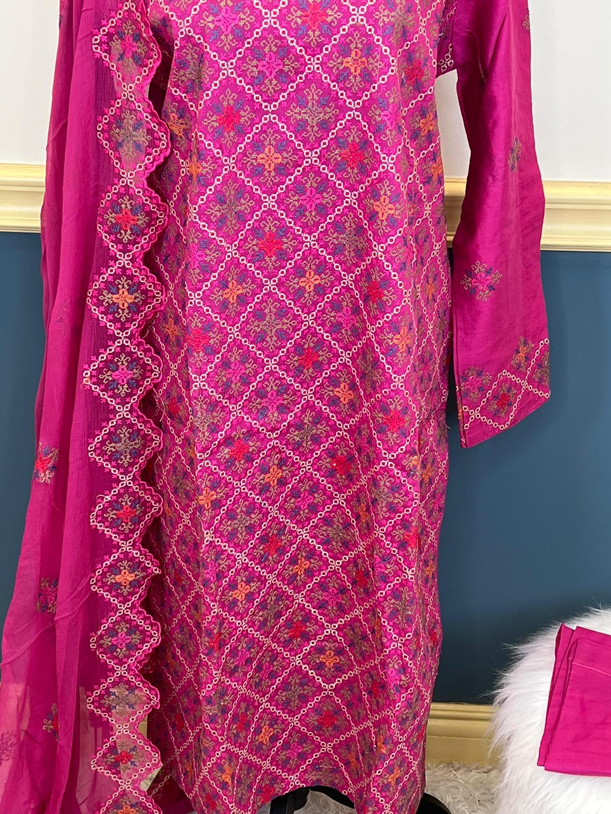 Pakistani Stitched Embroidered luxury lawn Dresses Ready To Ship
