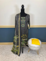 Indian Cotton Stitched Embroidery Suit Ready To Ship