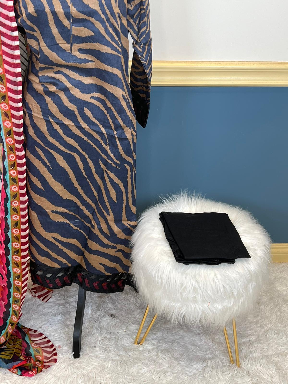 Indian Cotton Stitched Embroidery Suit Ready To Ship