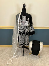 Indian Cotton Stitched Embroidery Suit Ready To Ship