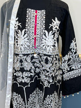 Indian Cotton Stitched Embroidery Suit Ready To Ship