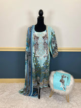 Indian Cotton Stitched Embroidery Suit Ready To Ship