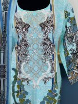 Indian Cotton Stitched Embroidery Suit Ready To Ship