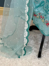 Indian Cotton Stitched Embroidery Suit Ready To Ship