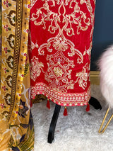 Indian Cotton Stitched Embroidery Suit Ready To Ship