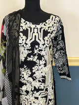 Indian Cotton Stitched Embroidery Suit Ready To Ship