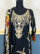 Indian Cotton Stitched Embroidery Suit Ready To Ship