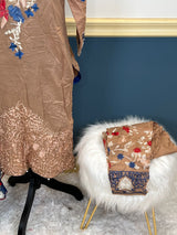 Indian Cotton Stitched Embroidery Suit Ready To Ship