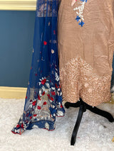 Indian Cotton Stitched Embroidery Suit Ready To Ship