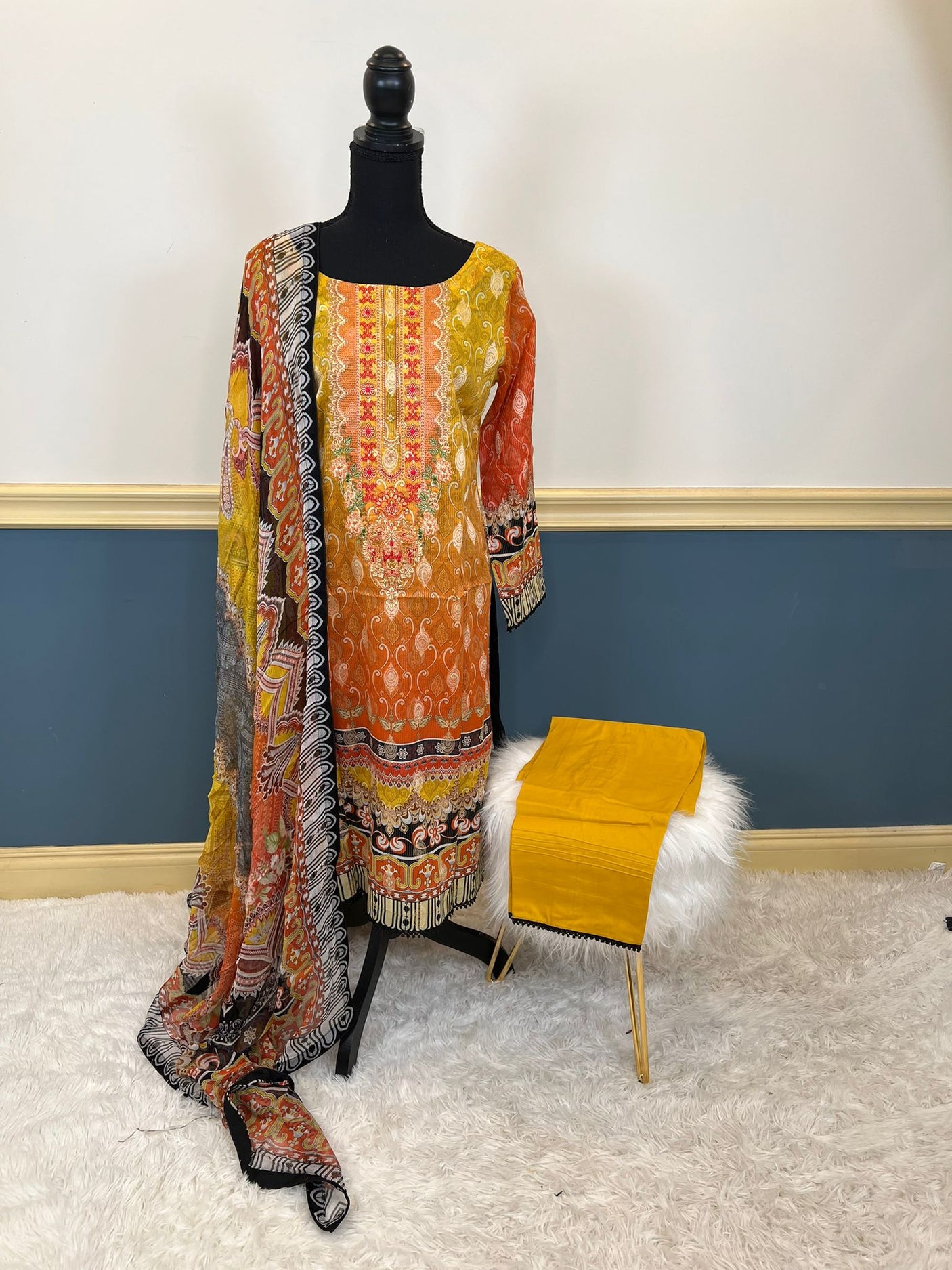 Pakistani Stitched Embroidered luxury lawn Dresses Ready To Ship