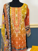 Pakistani Stitched Embroidered luxury lawn Dresses Ready To Ship