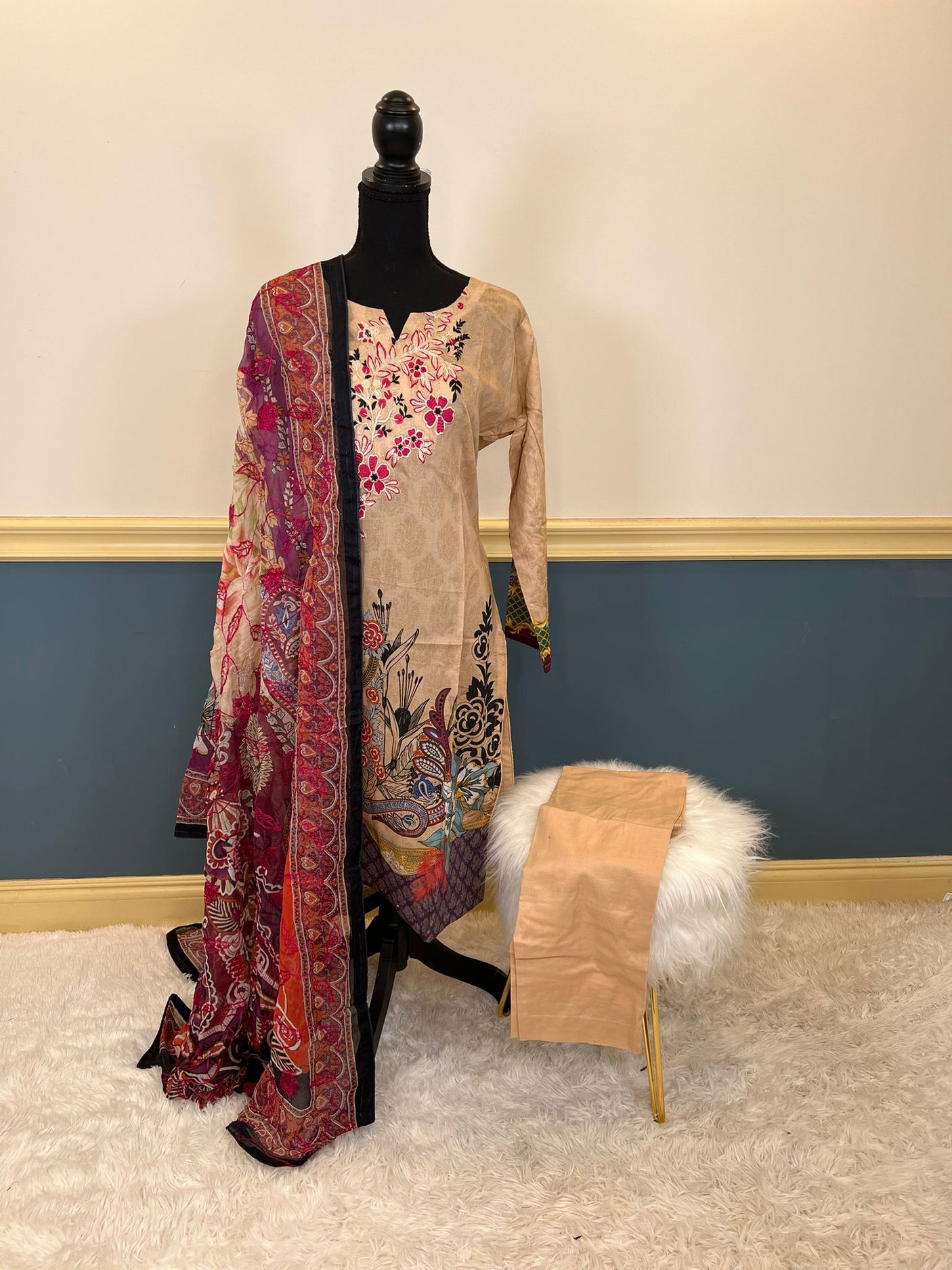 Pakistani Stitched Embroidered luxury lawn Dresses Ready To Ship