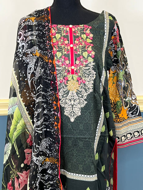 Pakistani Stitched Embroidered luxury lawn Dresses Ready To Ship