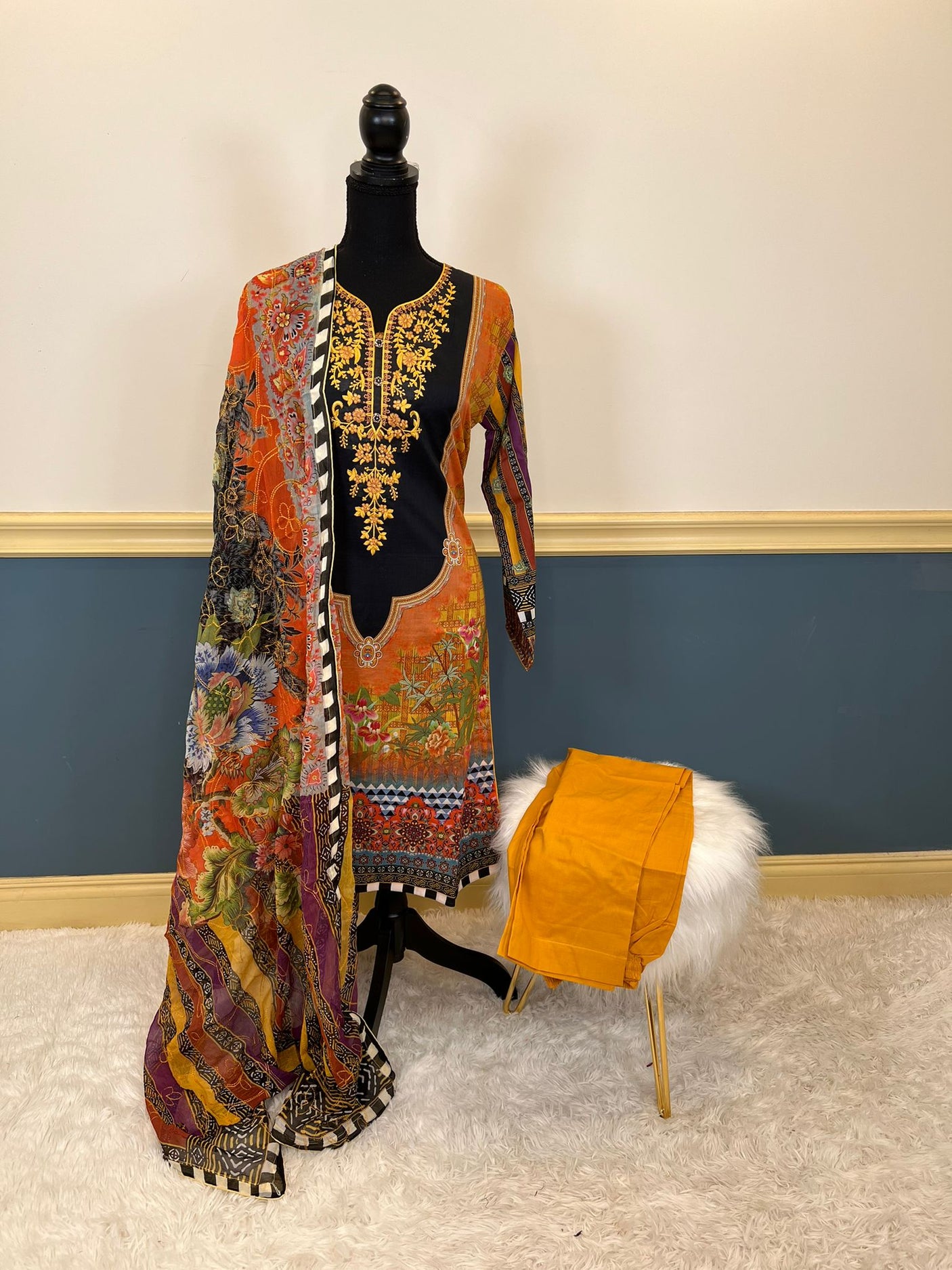 Pakistani Stitched Embroidered luxury lawn Dresses Ready To Ship