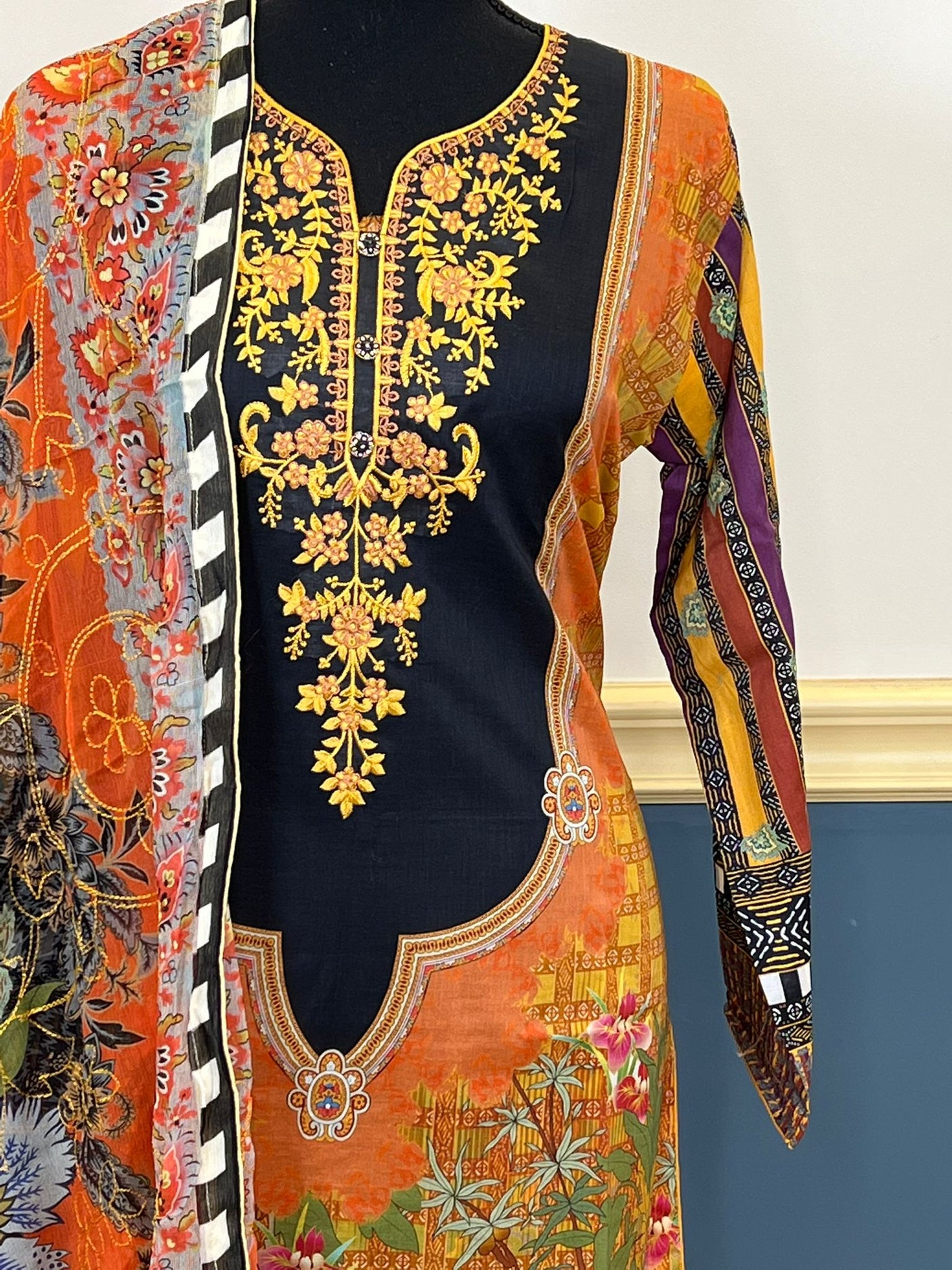 Pakistani Stitched Embroidered luxury lawn Dresses Ready To Ship
