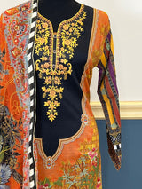 Pakistani Stitched Embroidered luxury lawn Dresses Ready To Ship