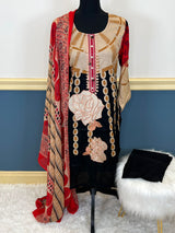 Pakistani Stitched Embroidery Lawn Suit Ready To Ship