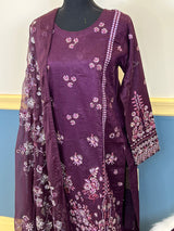 Pakistani Stitched Embroidery luxury  lawn Dresses Ready To Ship