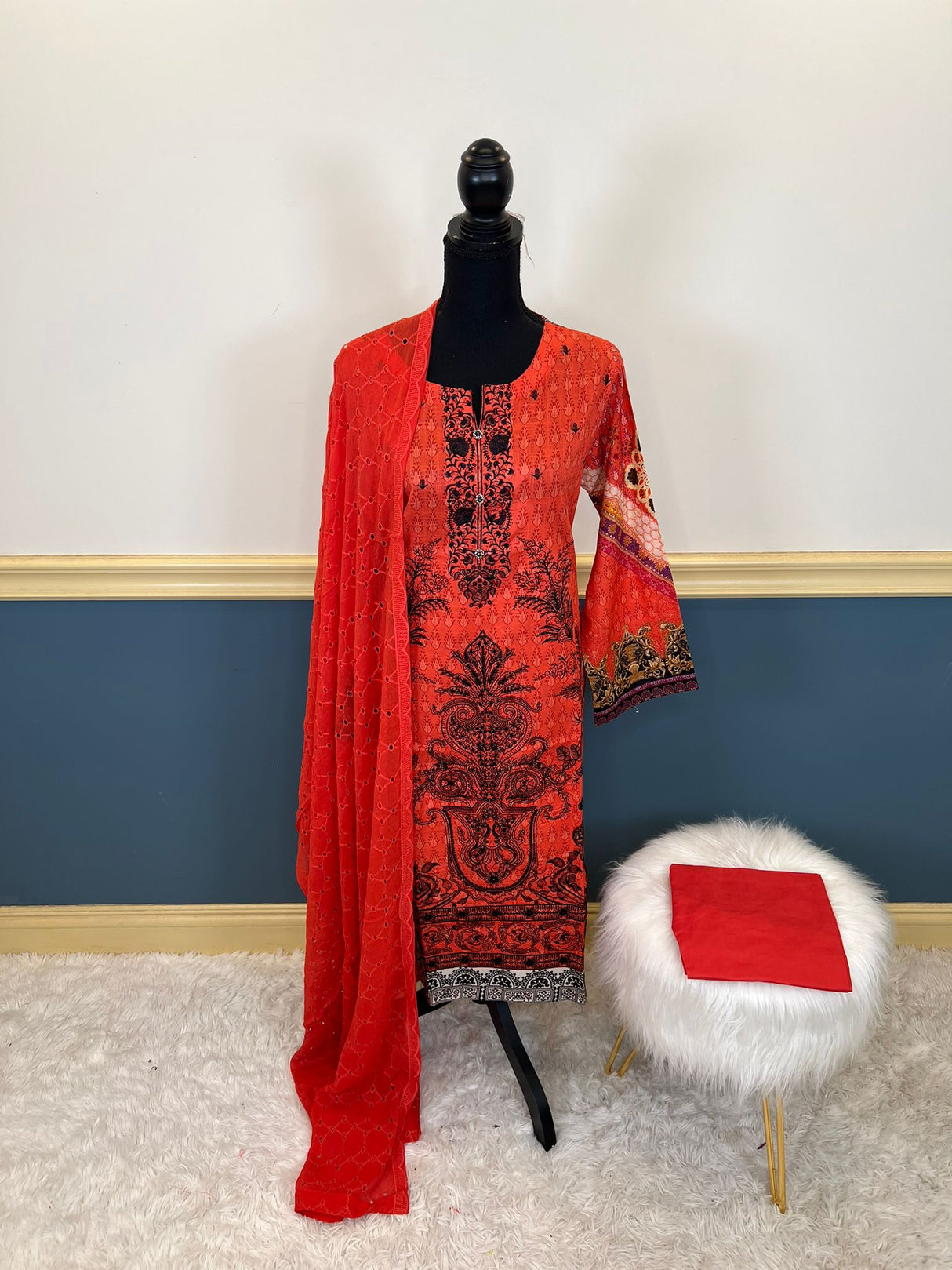 luxury Embroidered lawn Ready To Ship