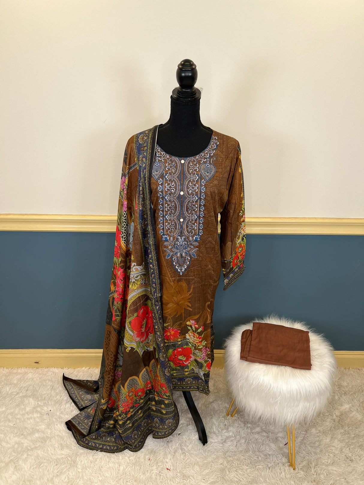 Luxury Embroidered lawn Ready To Ship