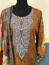 Luxury Embroidered lawn Ready To Ship