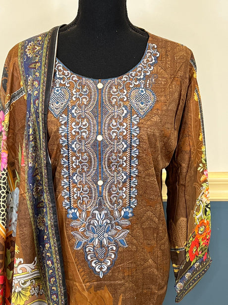 Luxury Embroidered lawn Ready To Ship