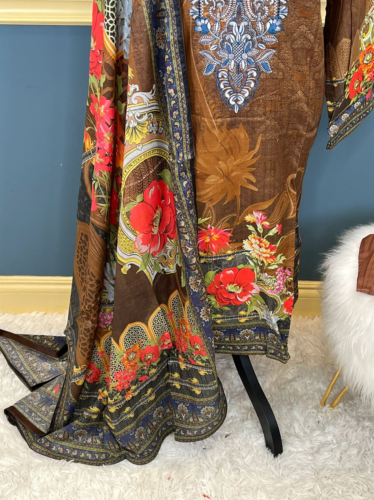 Luxury Embroidered lawn Ready To Ship