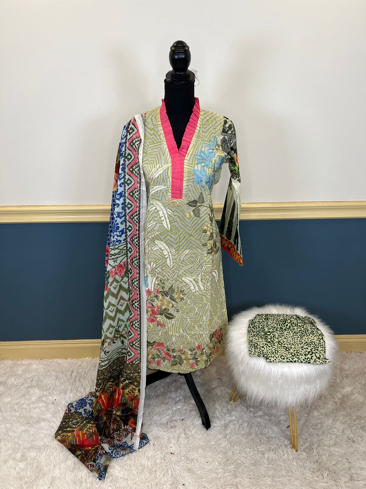 Luxury Embroidered lawn Ready To Ship