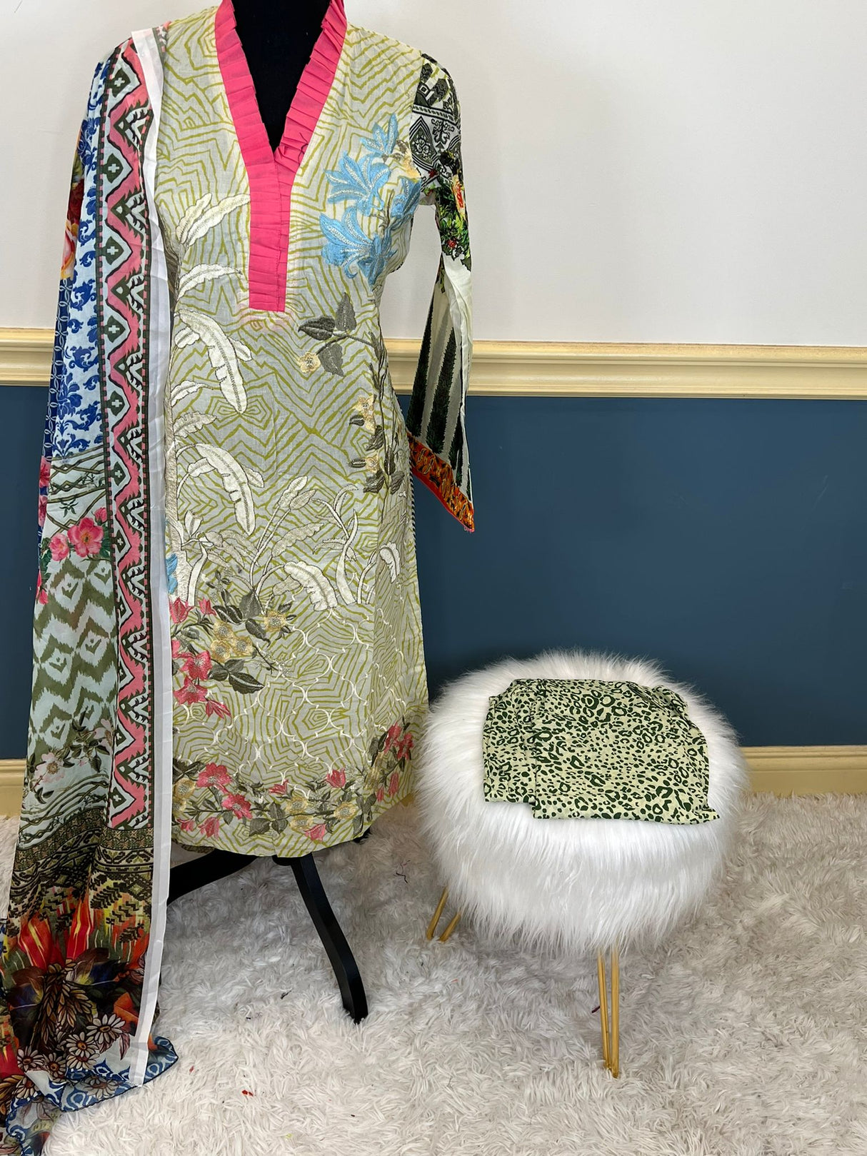 Luxury Embroidered lawn Ready To Ship