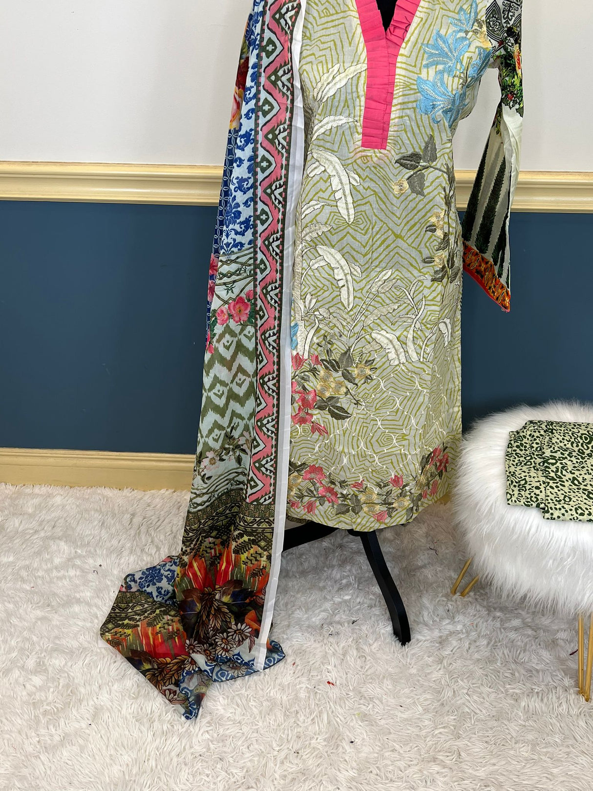 Luxury Embroidered lawn Ready To Ship