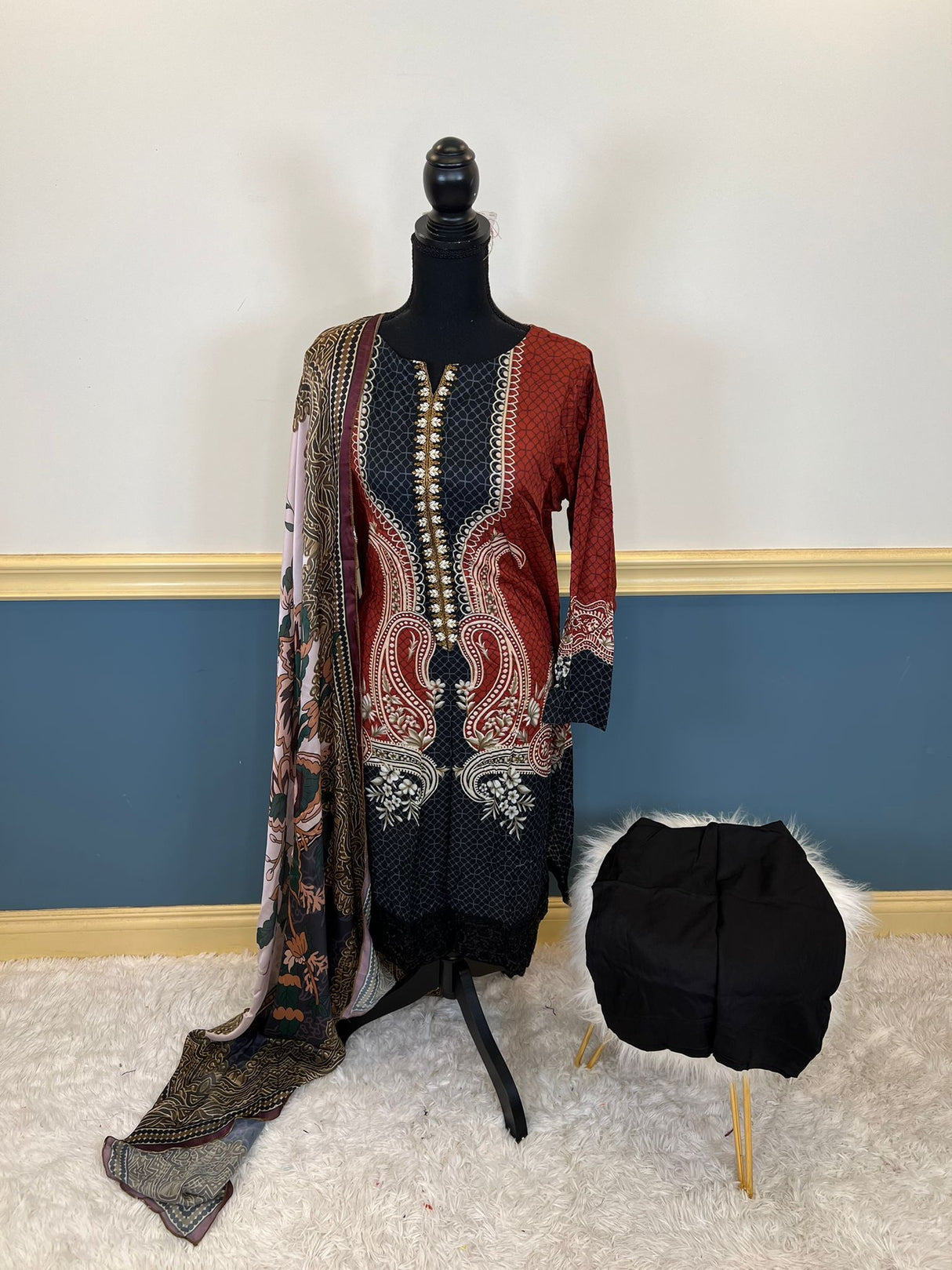 Luxury Embroidered lawn Ready To Ship