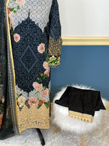 Pakistani Stitched Embroidery luxury  lawn Dresses Ready To Ship