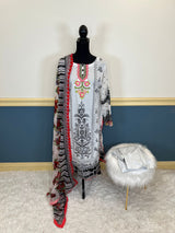 Pakistani Stitched Embroidered lawn Salwar kameez ready to ship