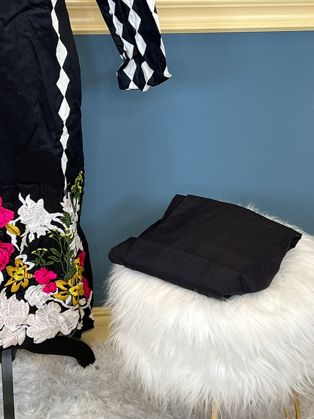 Indian Cotton Stitched Embroidery Suit Ready To Ship