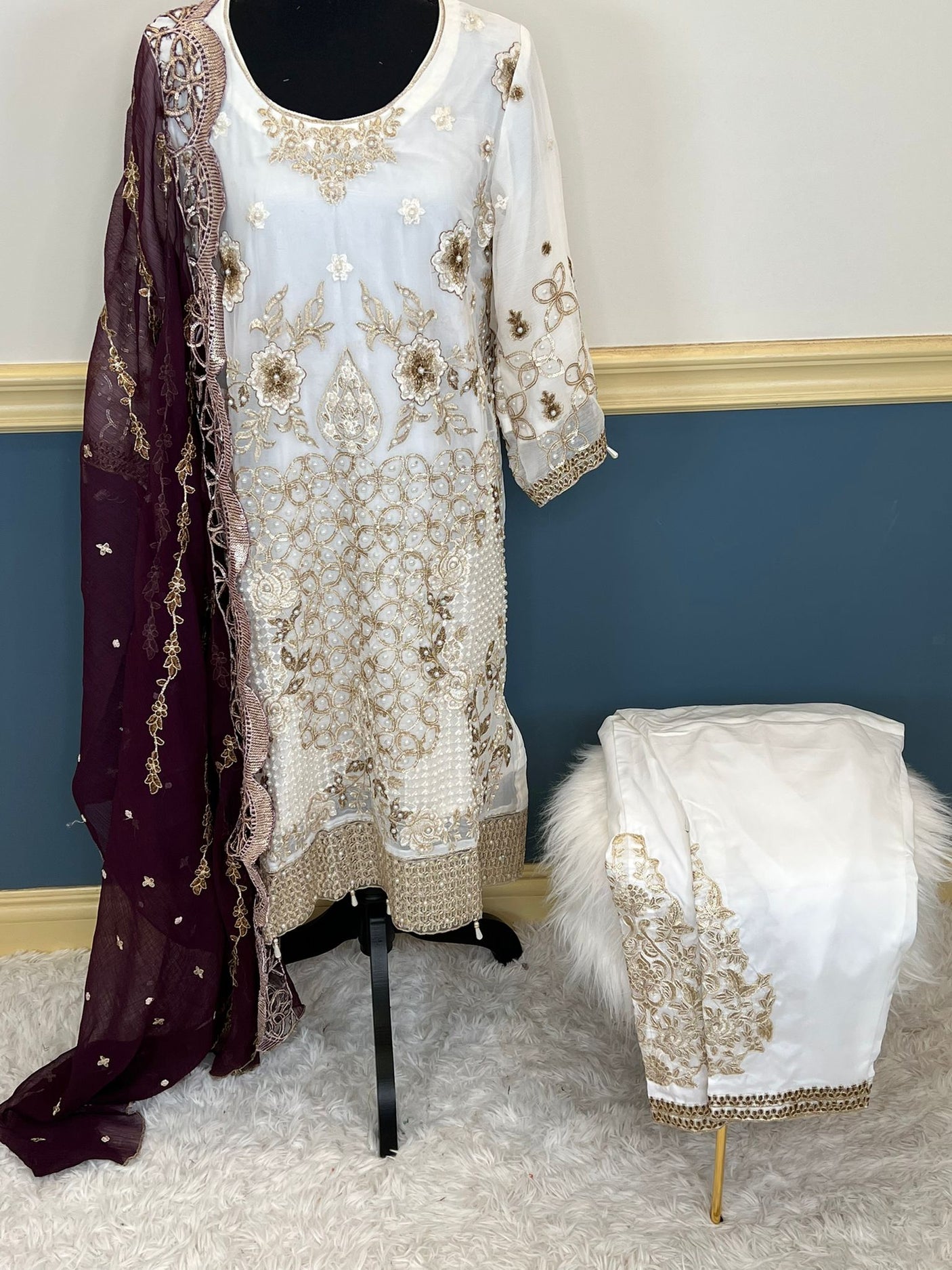 Pakistani Embroidered Party wear  Ready To Ship