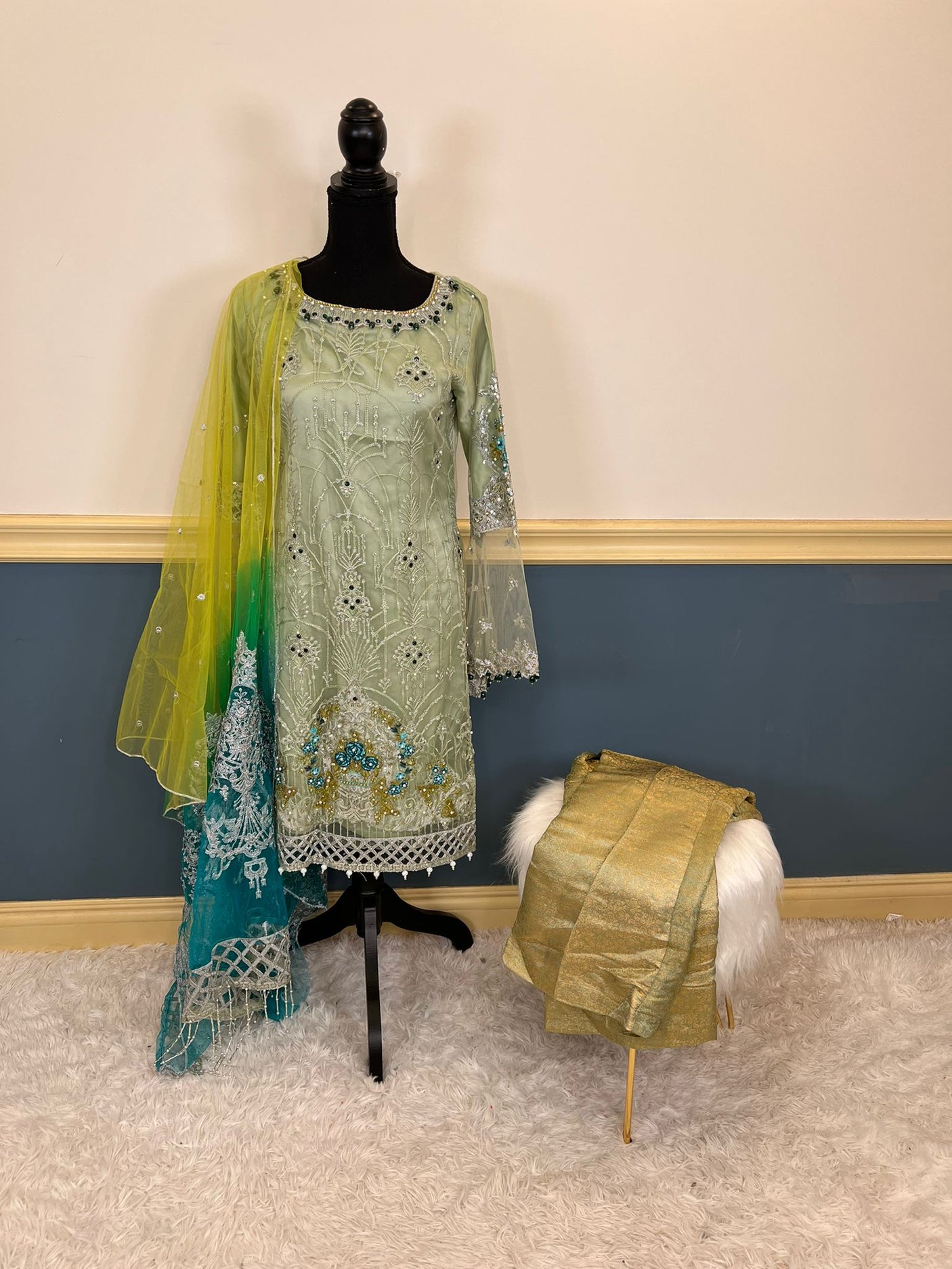 Pakistani Embroidered Party wear  Ready To Ship