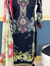 Pakistani Stitched Embroidered lawn Salwar kameez ready to ship