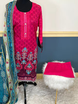 Pakistani Stitched Embroidered lawn Salwar kameez ready to ship