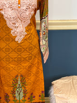 Pakistani Stitched Embroidered lawn Salwar kameez ready to ship