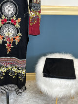 Pakistani Stitched Embroidered lawn Salwar kameez ready to ship