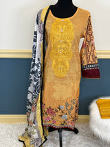 Pakistani Stitched Embroidered lawn Salwar kameez ready to ship