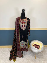 Pakistani Stitched Embroidered lawn Salwar kameez ready to ship