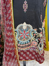 Pakistani Stitched Embroidered lawn Salwar kameez ready to ship